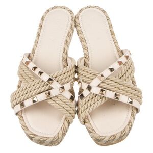 Valentino Rockstud Accents Leather sandals